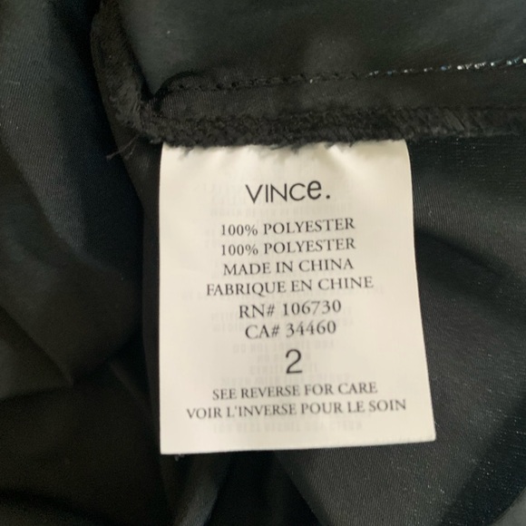 VINCE Blouse Ruffle Front Sleeveless Sz 2 - Picture 14 of 15